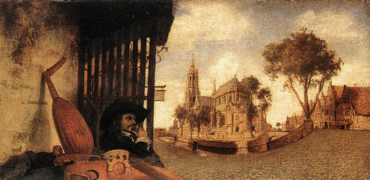FABRITIUS, Carel View of the City of Delft dfg